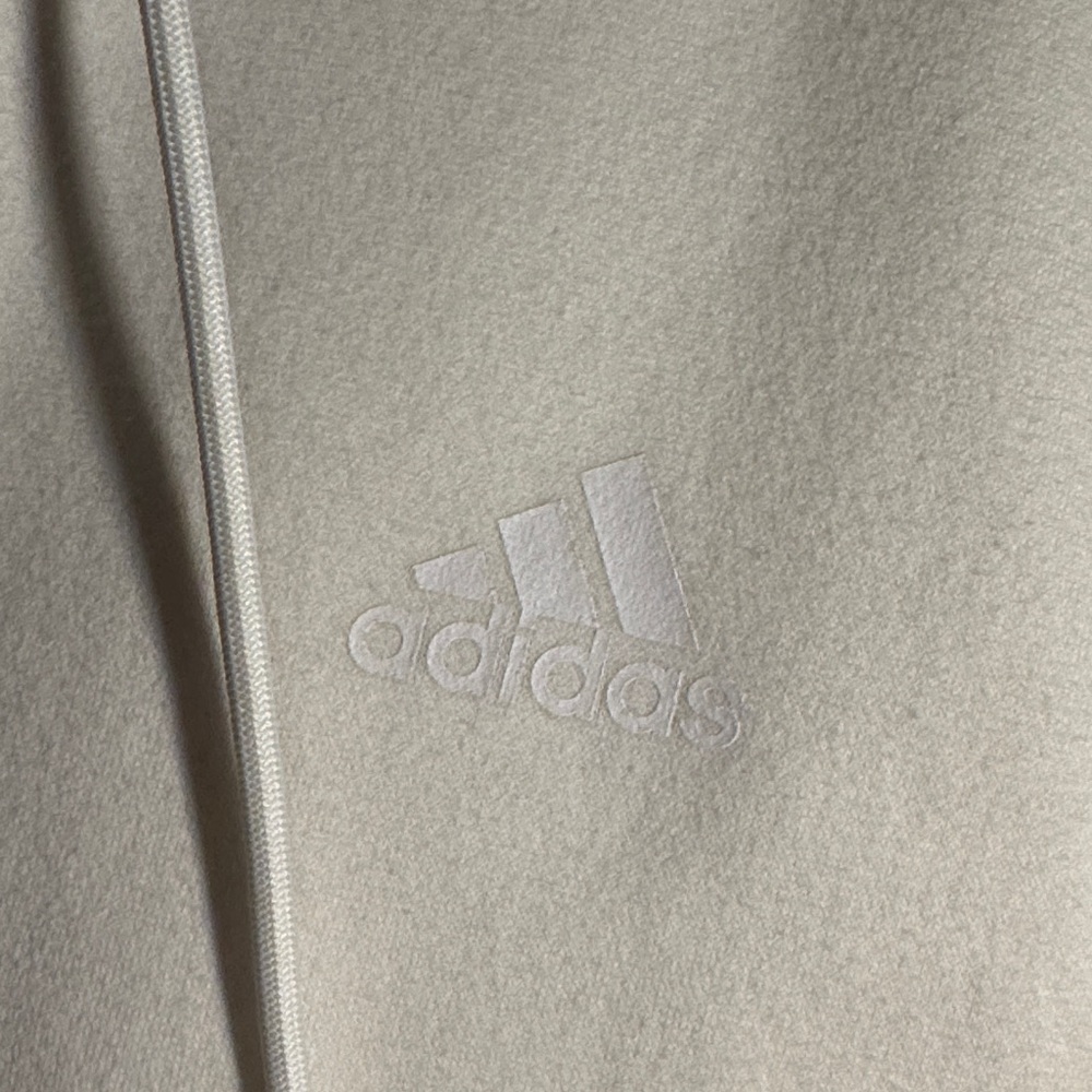 adidas White Hoodie with Black Stripes - Picture 3 of 6